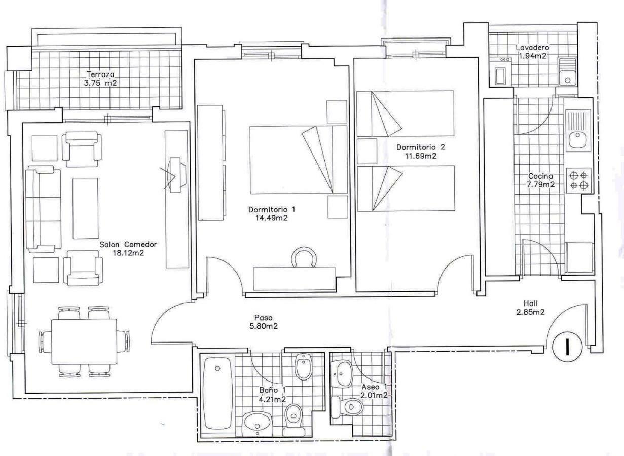 Apartamento 2 Dormitorios En La Mejor Zona De Roquetas Ροκέτας ντε Μαρ Εξωτερικό φωτογραφία